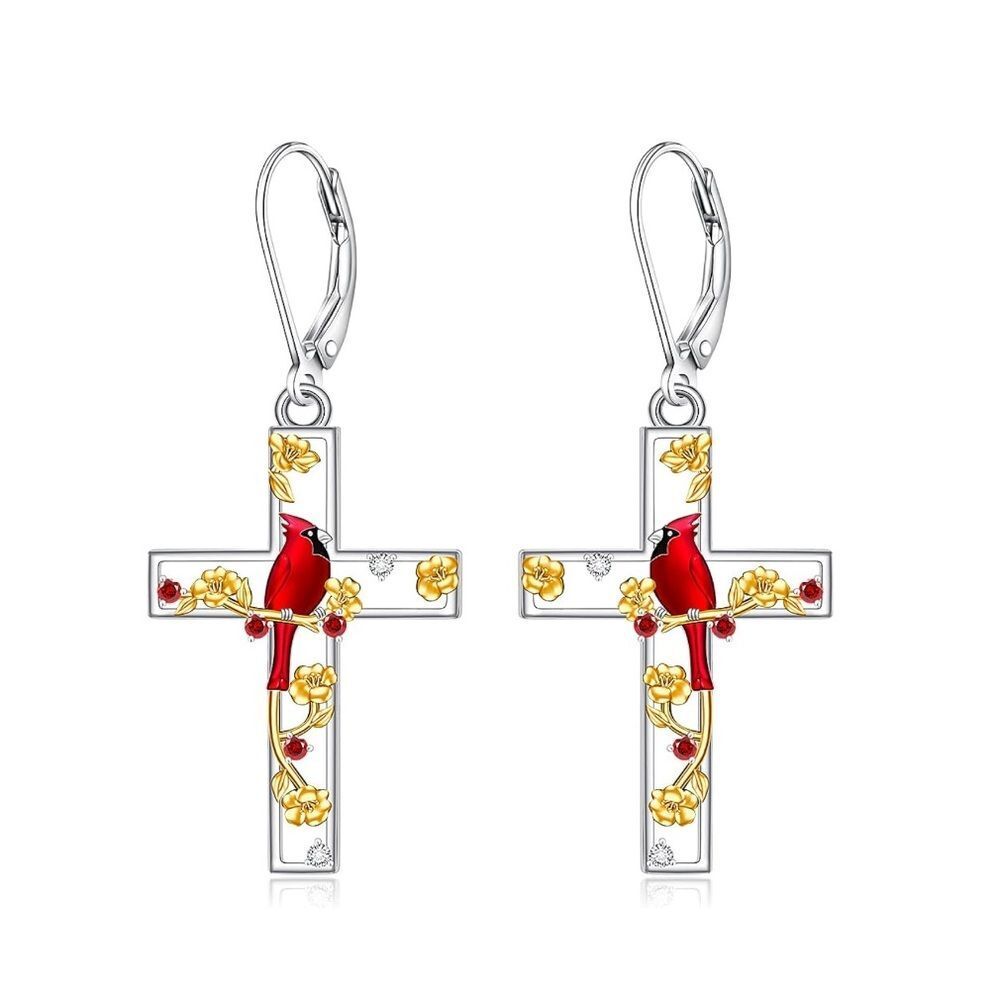 18k Diamond Cardinal Earrings